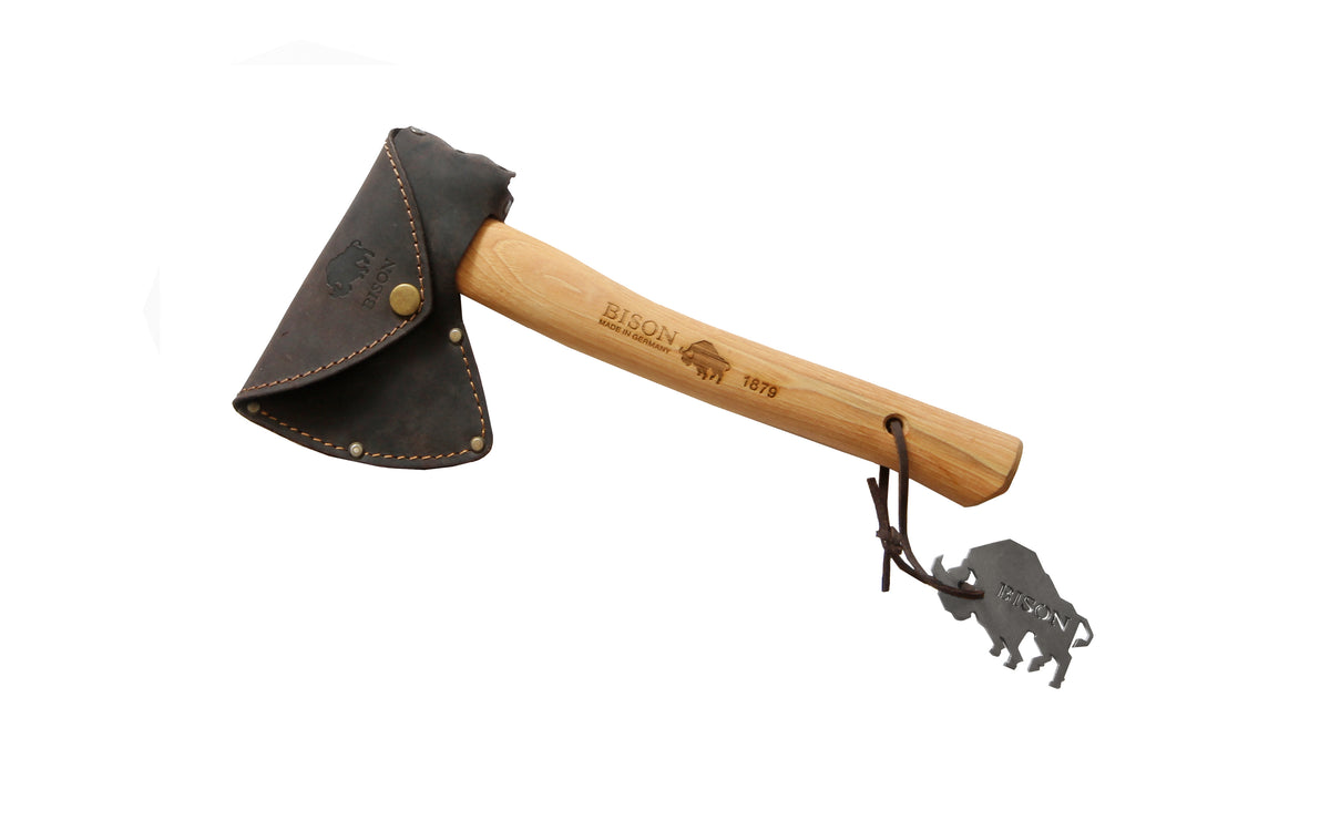 BISON 1879 Trekkingbeil 500g mit Lederhülle BISON 1879 Trekkingbeil 500g mit Lederhülle