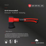 Universalbeil Bison Black Series UX6 600